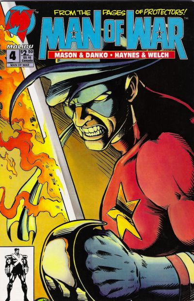 Cover for Man of War (Malibu, 1993 series) #4 [Direct]