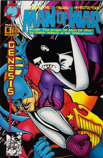 Cover for Man of War (Malibu, 1993 series) #6 [Direct]