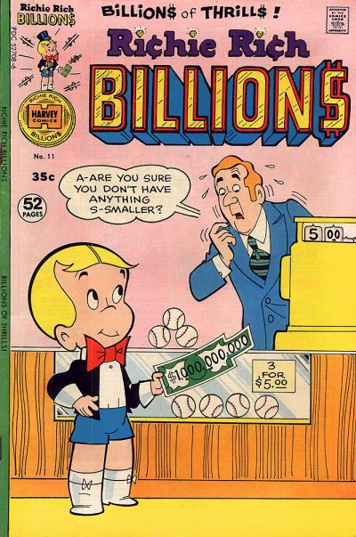 Cover for Richie Rich Billions (Harvey, 1974 series) #11