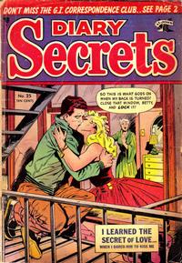 Cover Thumbnail for Diary Secrets (St. John, 1952 series) #25