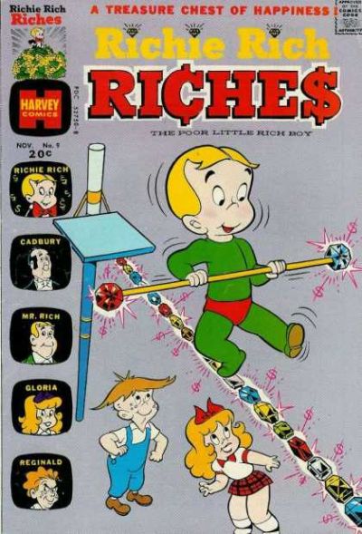 Cover for Richie Rich Riches (Harvey, 1972 series) #9