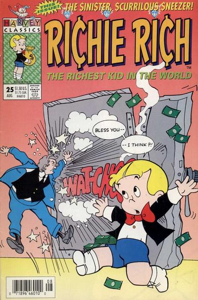 Cover for Richie Rich (Harvey, 1991 series) #25 [Newsstand]
