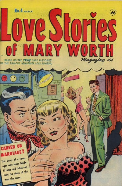 Cover for Love Stories of Mary Worth (Harvey, 1949 series) #4
