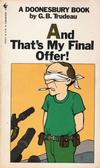 Cover for And That's My Final Offer! (A Doonesbury Book) (Bantam Books, 1982 series) #20203
