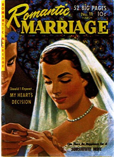 Cover for Romantic Marriage (Ziff-Davis, 1950 series) #11