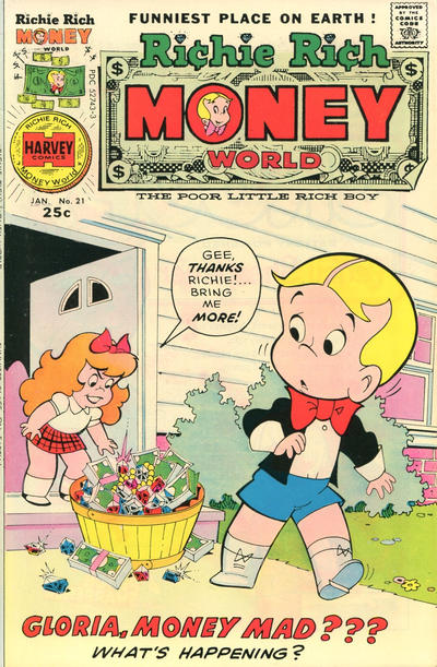 Cover for Richie Rich Money World (Harvey, 1972 series) #21