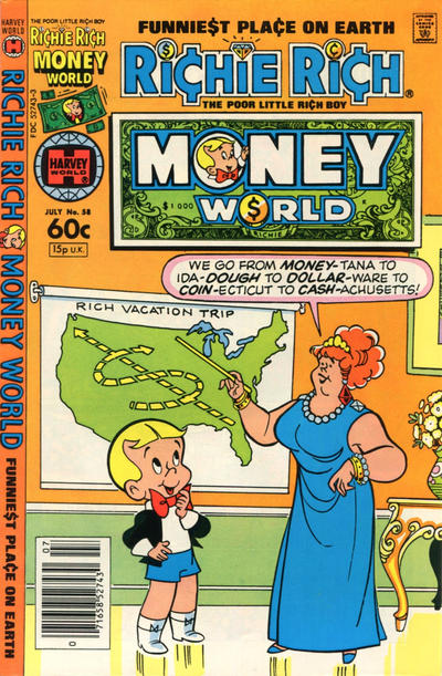 Cover for Richie Rich Money World (Harvey, 1972 series) #58