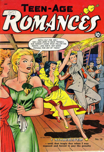 Cover for Teen-Age Romances (St. John, 1949 series) #18