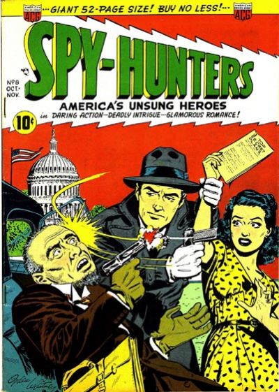 Cover for Spy-Hunters (American Comics Group, 1949 series) #8