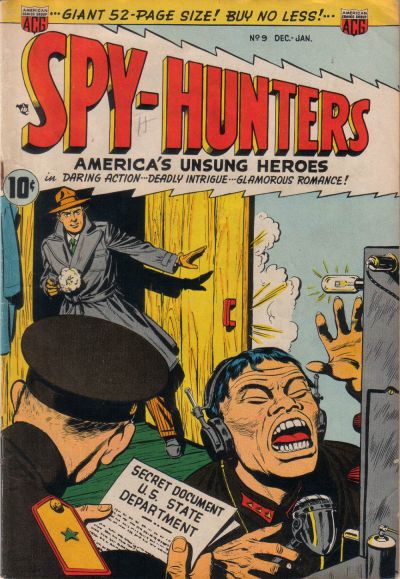 Cover for Spy-Hunters (American Comics Group, 1949 series) #9