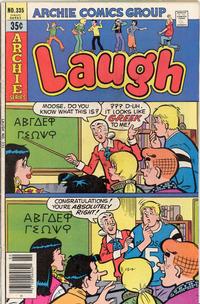 Cover Thumbnail for Laugh Comics (Archie, 1946 series) #335