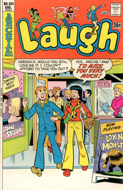 Cover for Laugh Comics (Archie, 1946 series) #305