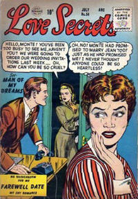 Cover Thumbnail for Love Secrets (Quality Comics, 1953 series) #54