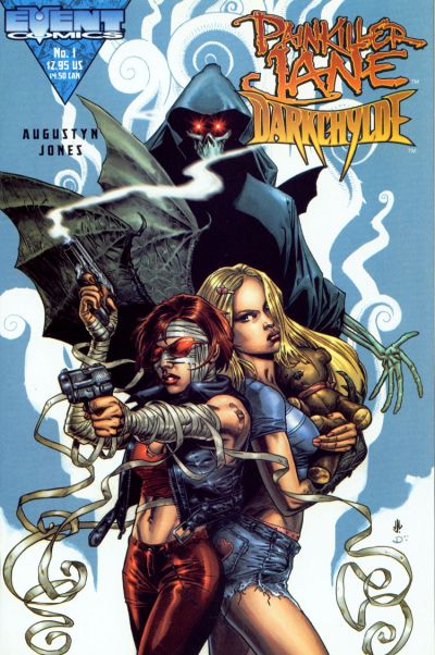 Cover for Painkiller Jane / Darkchylde (Event Comics, 1998 series) #1 [Cover 1 - J.G. Jones]