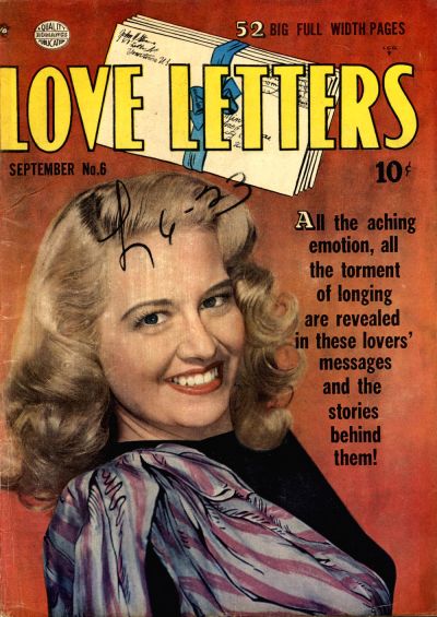 Cover for Love Letters (Quality Comics, 1949 series) #6