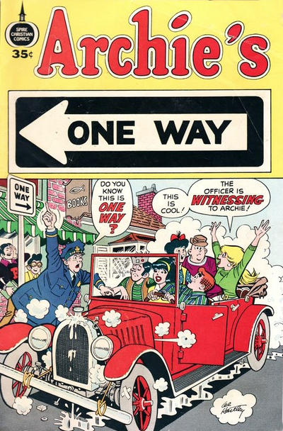 Cover for Archie's One Way (Fleming H. Revell Company, 1973 series) [35¢]