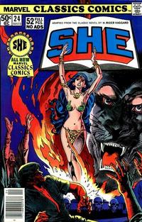 Cover Thumbnail for Marvel Classics Comics (Marvel, 1976 series) #24 - She
