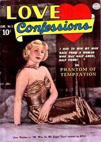 Cover for Love Confessions (Quality Comics, 1949 series) #5