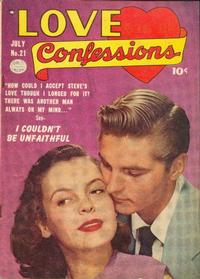 Cover Thumbnail for Love Confessions (Quality Comics, 1949 series) #21