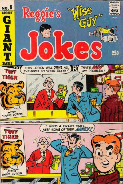 Cover for Reggie's Wise Guy Jokes (Archie, 1968 series) #6