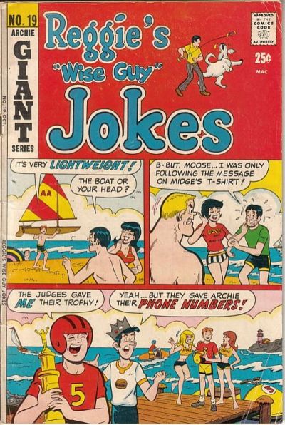 Cover for Reggie's Wise Guy Jokes (Archie, 1968 series) #19