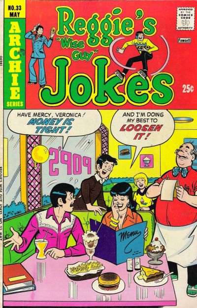 Cover for Reggie's Wise Guy Jokes (Archie, 1968 series) #33