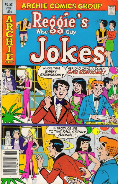 Cover for Reggie's Wise Guy Jokes (Archie, 1968 series) #52