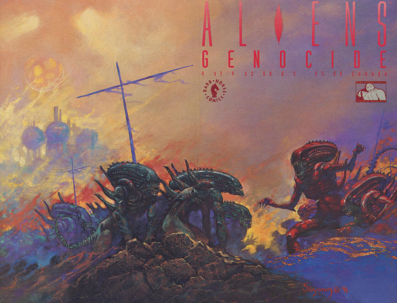 Cover for Aliens: Genocide (Dark Horse, 1991 series) #4