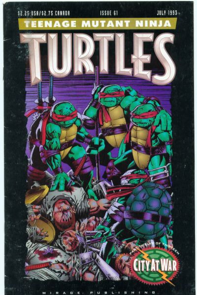 Cover for Teenage Mutant Ninja Turtles (Mirage, 1984 series) #61