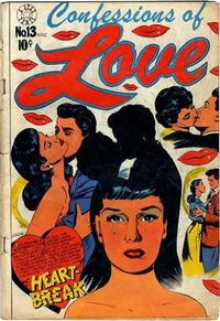 Cover Thumbnail for Confessions of Love (Star Publications, 1952 series) #13