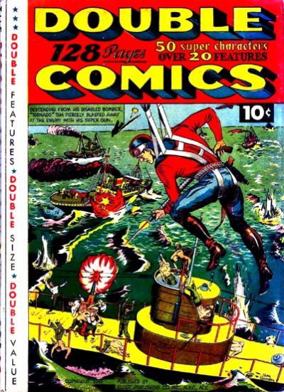 Cover for Double Comics (Gilberton, 1940 series) #1941 [Tornado Tim]