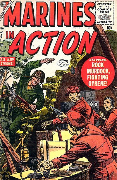 Cover for Marines in Action (Marvel, 1955 series) #5
