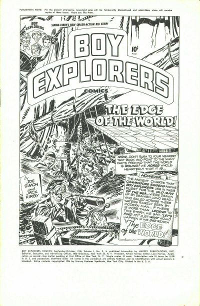 Cover for Boy Explorers Comics (Harvey, 1946 series) #2