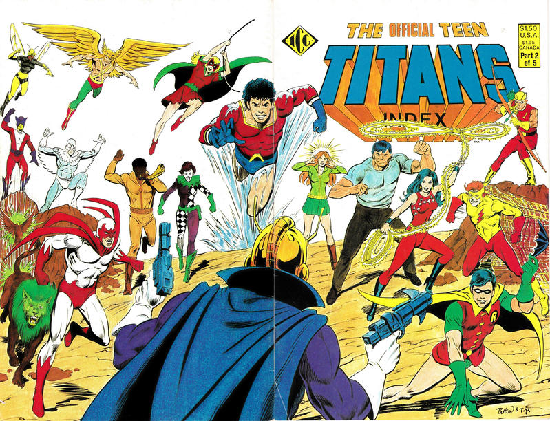 Cover for The Official Teen Titans Index (Independent Comics Group, 1985 series) #2