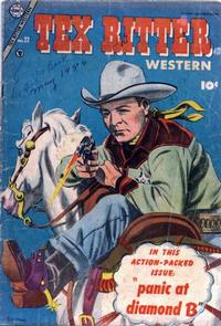 Cover Thumbnail for Tex Ritter Western (Charlton, 1954 series) #22
