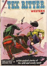Cover Thumbnail for Tex Ritter Western (Charlton, 1954 series) #25