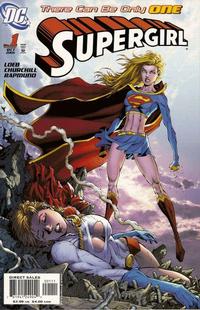 Cover Thumbnail for Supergirl (DC, 2005 series) #1 [Direct Sales - Ian Churchill / Norm Rapmund Cover]