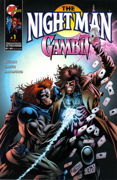 Cover for The Night Man / Gambit (Marvel, 1996 series) #1 [Hotz Cover]