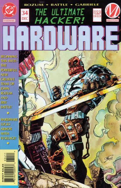 Cover for Hardware (DC, 1993 series) #34 [Direct Sales]