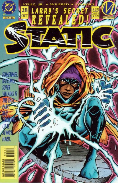 Cover for Static (DC, 1993 series) #28 [Direct Sales]