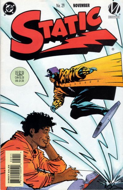 Cover for Static (DC, 1993 series) #29 [Newsstand]