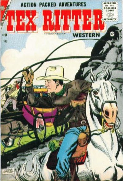 Cover for Tex Ritter Western (Charlton, 1954 series) #34