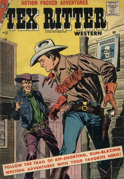 Cover for Tex Ritter Western (Charlton, 1954 series) #37