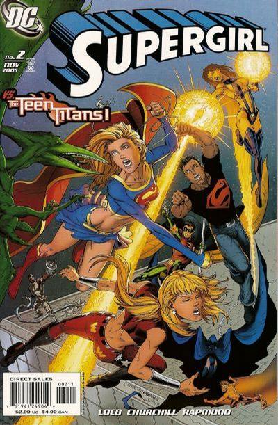 Cover for Supergirl (DC, 2005 series) #2 [Direct Sales - Ian Churchill / Norm Rapmund Cover]