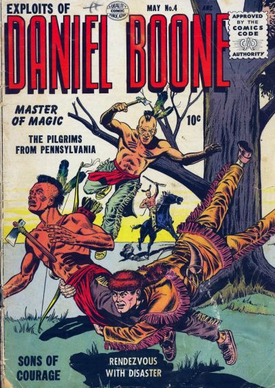 Cover for Exploits of Daniel Boone (Quality Comics, 1955 series) #4