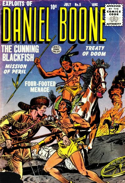 Cover for Exploits of Daniel Boone (Quality Comics, 1955 series) #5
