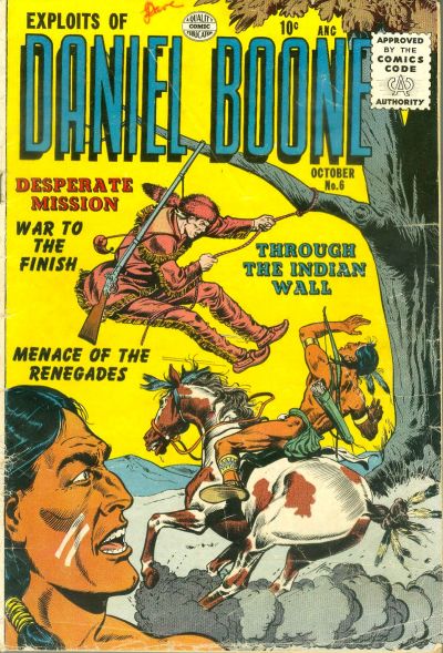 Cover for Exploits of Daniel Boone (Quality Comics, 1955 series) #6