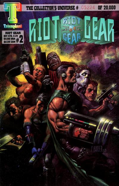 Cover for Riot Gear (Triumphant, 1993 series) #2