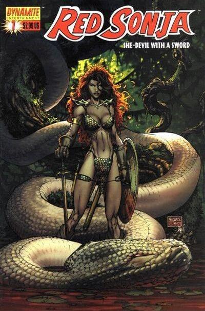 Cover for Red Sonja (Dynamite Entertainment, 2005 series) #1 [Michael Turner Cover]