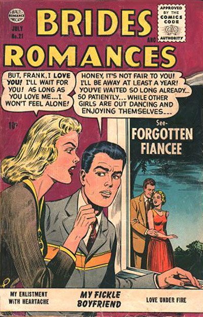 Cover for Brides Romances (Quality Comics, 1953 series) #21